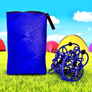 Portable Travel Elastic Clothesline + 12 Clips Camping Home Indoor Outdoor NEW
